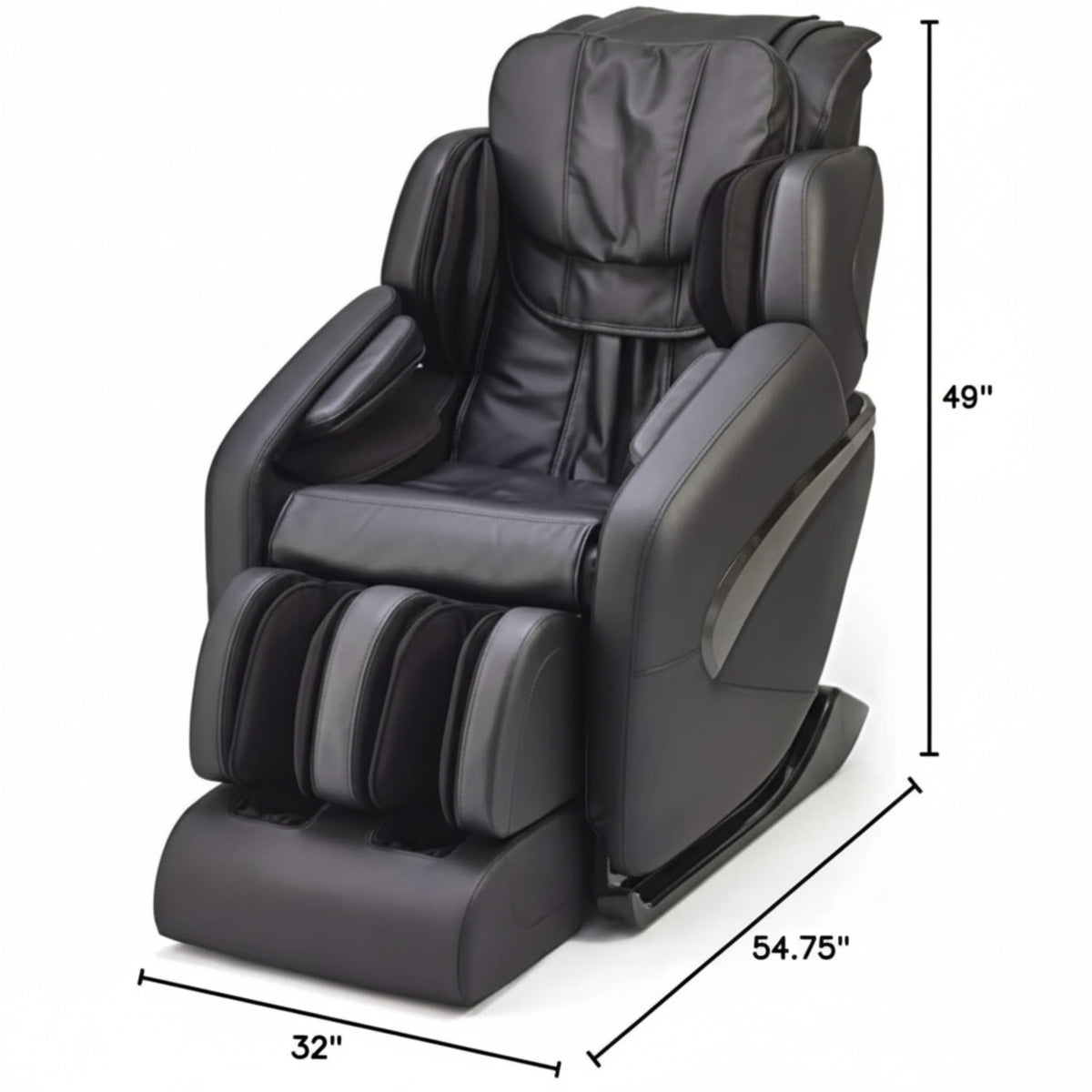 Jin L Track Deluxe Zero Gravity Full Body Massage Chair with Lumbar, Forearm & Calf Heat Therapy and Shiatsu Calf Massage