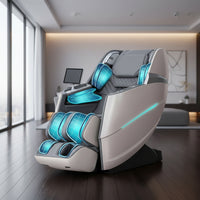 Massage Chair 4D Full Body Zero Gravity 55" Long Sl-Track,Grey
