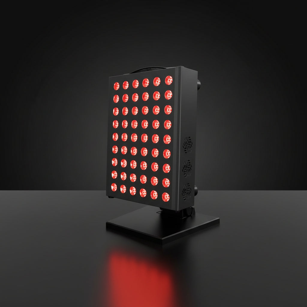 Red Light Therapy Panel Device – 660Nm Red & 850Nm near Infrared Light Therapy, LED Light Therapy Lamp, 60 Dual Chip Leds, Timer, Table Top Stand Included – PRO300