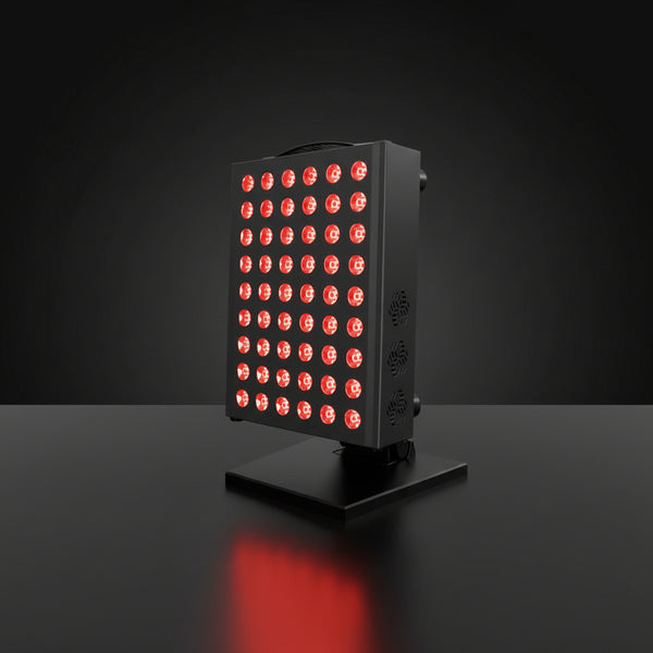 Red Light Therapy Panel Device – 660Nm Red & 850Nm near Infrared Light Therapy, LED Light Therapy Lamp, 60 Dual Chip Leds, Timer, Table Top Stand Included – PRO300