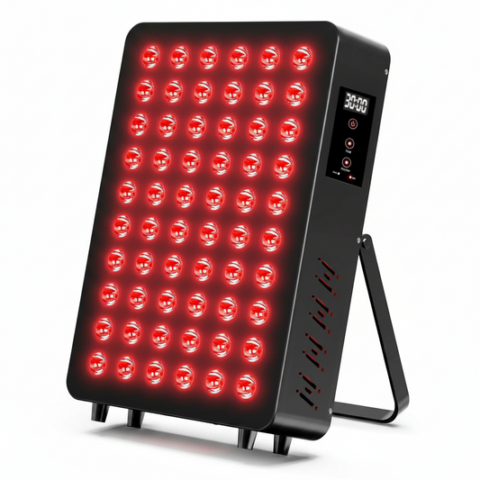 Red Light Therapy Panel Designed for Home Recovery, 660Nm Red & 850Nm Infrared, 60 Dual-Chip LEDs, Timer
