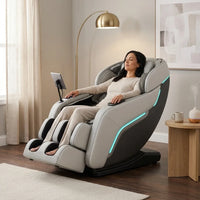 Massage Chair 4D Full Body Zero Gravity 55" Long Sl-Track,Grey — Lifestyle