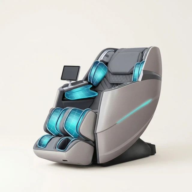 Massage Chair Built for Full Body Recovery, 4D Zero Gravity Reclining, 55-Inch SL Track, 40 Air Bags — Studio Shot